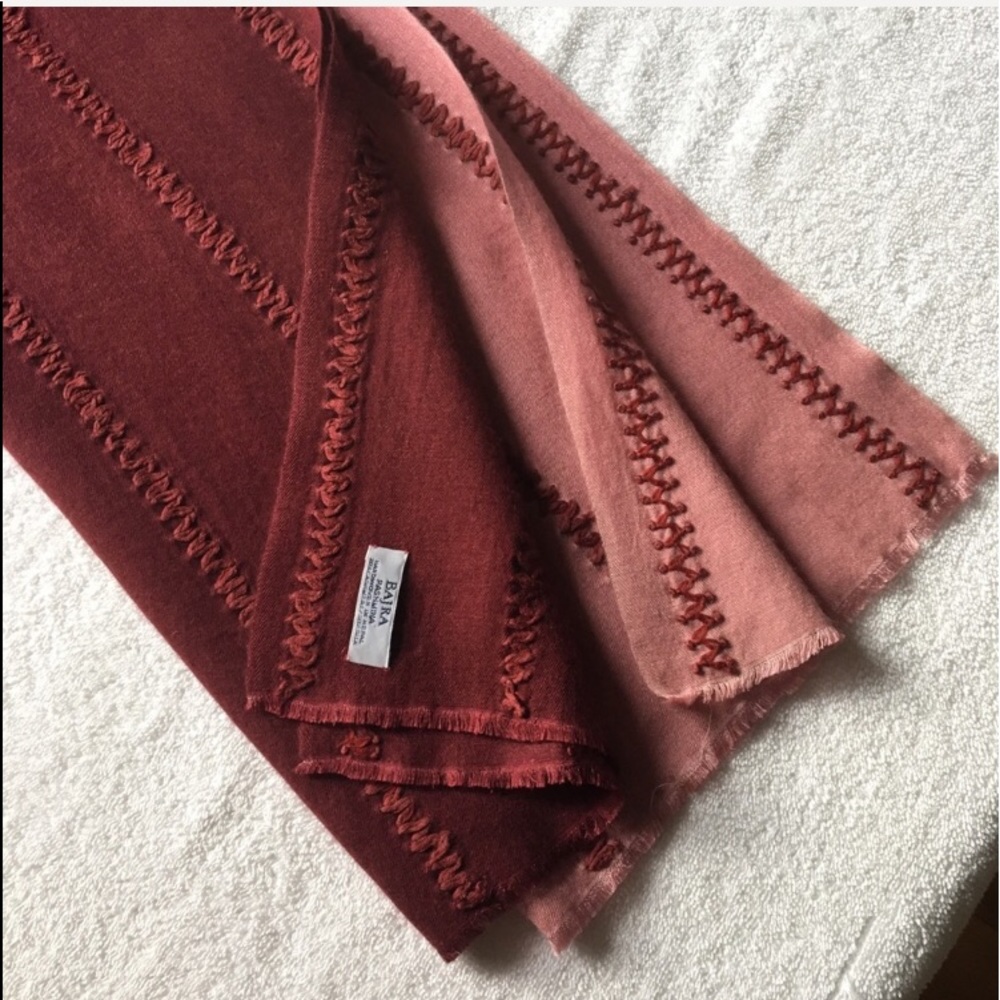 BAJRA Cashmere / Silk Ombré Scarf. Mint!
